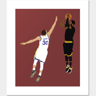 Kyrie Irving Shot Over Stephen Curry Posters and Art